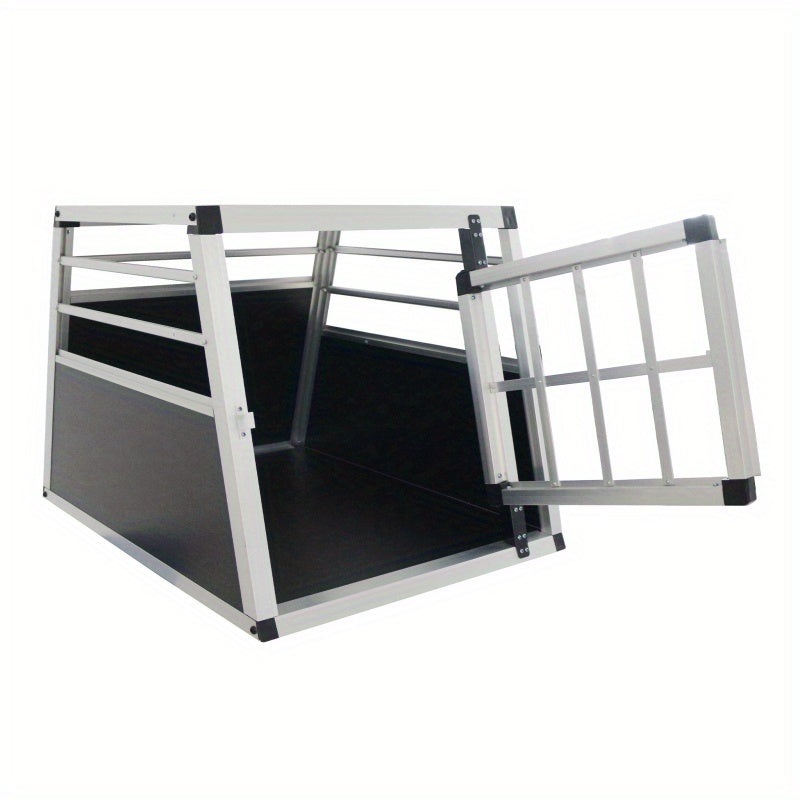 Aluminium Hondenbench – Hondenkooi – Transportkooi – Reisbench – Autobox – 54x69x50 cm – Lichtgewicht & Stevig Aluminium – Compact en Veilig