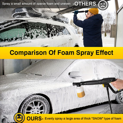 Foamkanon – Schuimkanon – Foam Gun – Schuimsproeier – Foam Cannon – 1500W Hogedruk Motor – Geschikt Voor Auto- En Tuinreiniging