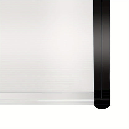 Deurkap – Deurafdekking – Deurblad – Deurzonwering – Deurbladkap – Transparant Zwart – 90x150 cm – Polycarbonaat & Polypropyleen