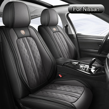 Car Seat Covers Full Set, Fit For Nissan Qashqai, Micra, Note, X-Trail, Leaf, Almera, Universal NAPPA Leather Car Seat Protectors, Adjustable Vehicle Seat Covers With Easy Installation For All Seasons