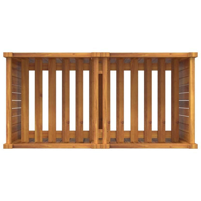 Plantenbak – Bloempot – Plantenpot – Plantenzuil – Tuinbak – Solide Acaciahout – Afmeting 84x42x75 cm