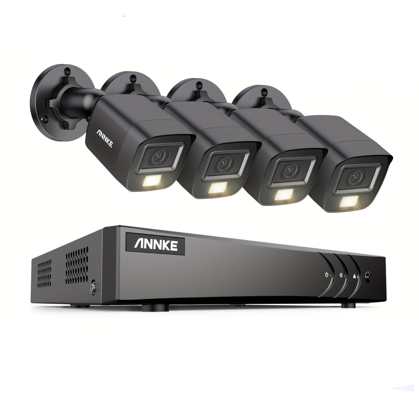 Bewakingscamera Set – Beveiligingscamera – CCTV Camera – Toezichtcamera – Surveillance Camera – 4 x 3K 5MP Camera’s – Personen- en Voertuigdetectie – Dual-Light Nachtzicht