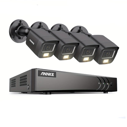 Bewakingscamera Set – Beveiligingscamera – CCTV Camera – Toezichtcamera – Surveillance Camera – 4 x 3K 5MP Camera’s – Personen- en Voertuigdetectie – Dual-Light Nachtzicht