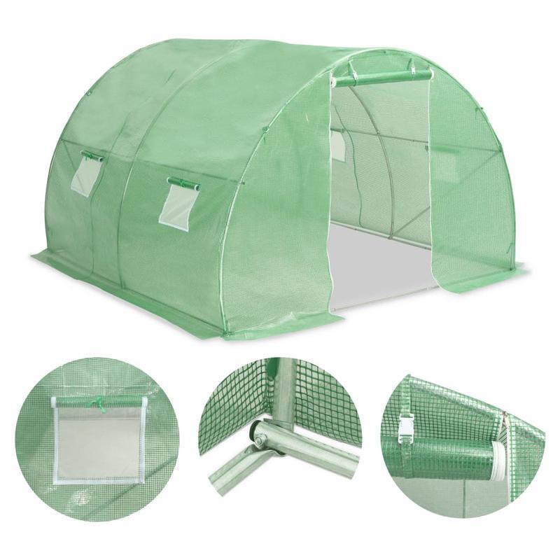 Kweekkas – Tuinkas – Broeikas – Plantenkas – Serre – 9 m² Oppervlakte – Stevig Weerbestendig Materiaal – Ruime 2 Meter Hoogte