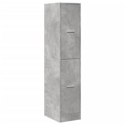 Badkamerkast – Medicijnkastje – Spiegelkast – Opbergkast – Kolomkast – Modern Grijs – 30x41x144 cm – Hout & MDF – Ruimtebesparend – Eenvoudige Montage