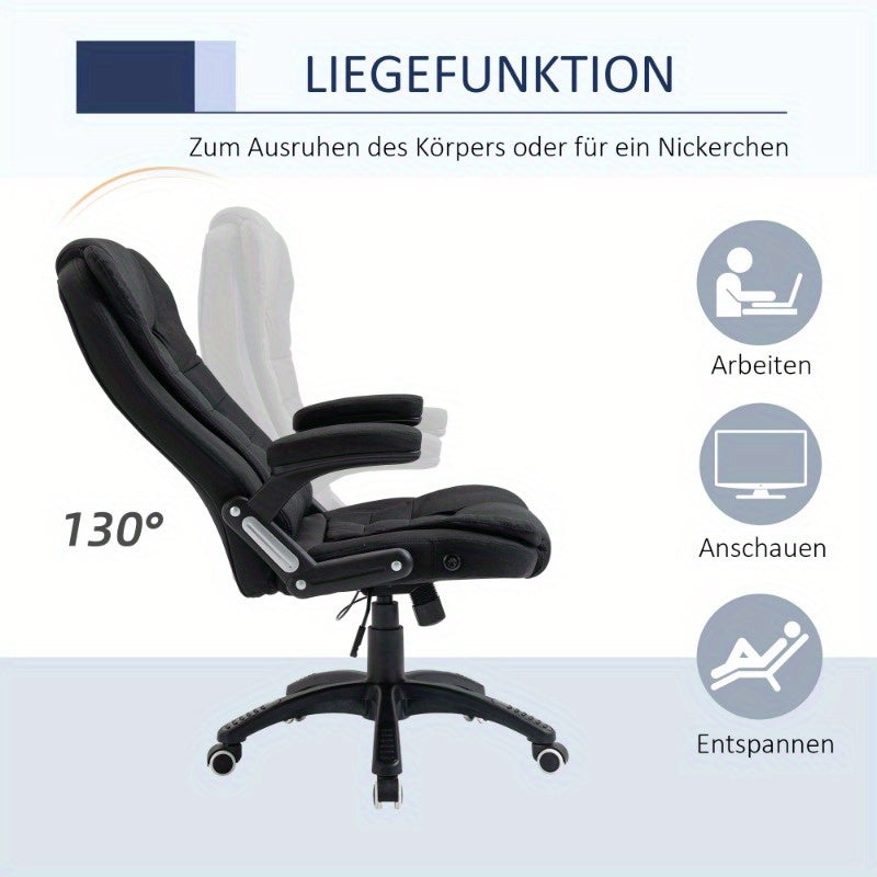 Ergonomische Bureaustoel – Kantoorstoel – Werkstoel – Draaistoel – Thuiswerkstoel – Ademend Mesh – Verstelbare Hoogte – Lendensteun – Vijfwielig Onderstel – Zwart