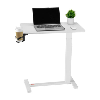 Mobiele Bedtafel – Verstelbare Tafel – Bedtafel Op Wielen – Overbed Tafel – Werktafel Voor Thuis – Verstelbare Hoogte – Robuust Metalen Blad
