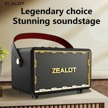 ZEALOT  50W Wireless Speaker System with Dual Pairing, 24000mAh Battery & 36H Playtime, /Type-C Charging, Wireless, Low Latency Gaming Sound, Compatible with TV/Phone/Tablet, Home Theater Stereo Sound System with Dynamic Loud