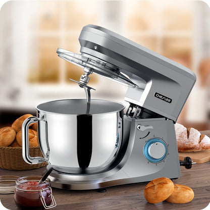 Standmixer – Keukenmixer – Deegmixer – Foodprocessor – Mixer – Zilverkleurig – 1800W Krachtige Motor – 7,2 Liter Mengkom