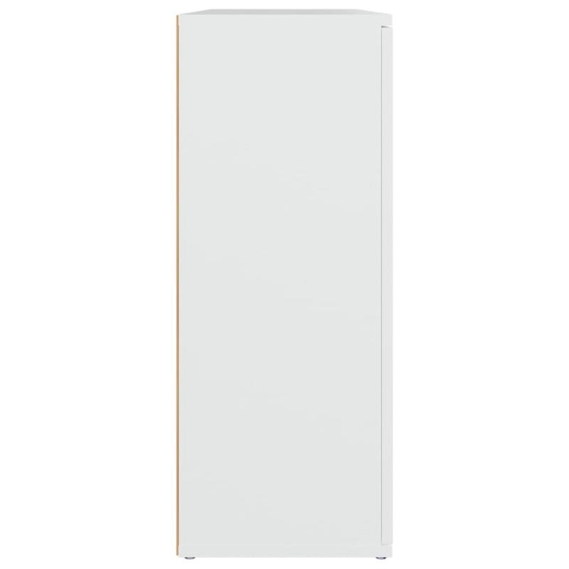 Sideboard – Dressoir – Kast – Opbergkast – Buffetkast – Wit – Hoogwaardig Spaanplaat – Afmeting 91x29,5x75 cm