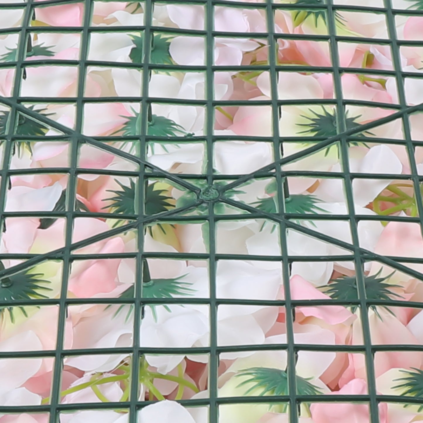 Bloemenmuur – Kunstbloemenwand – Bloemenpaneel – Sierbloemenwand – Kunstbloemenpaneel 20 stuks – Realistische Rozen, Dahlia’s en Hortensia’s – Makkelijk Bevestigen – Duurzaam Kunststof