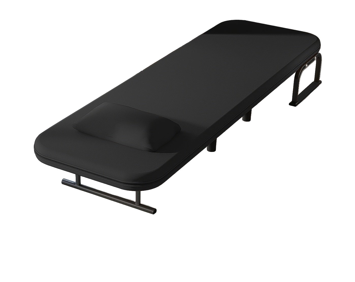 Verstelbare Zitzak – Relaxstoel – Hangstoel – Poef – Loungestoel – Zwarte Verstelbare Rugleuning – Metalen Frame – Comfortabele Hoofdsteun
