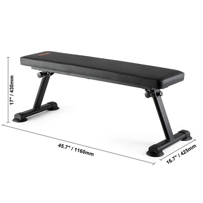 Trainingsbank – Fitnessbank – Gewichtbank – Krachtbank – Opvouwbare Trainingsbank – Draagvermogen 454 kg – Comfortabel 5,5 cm Kussen