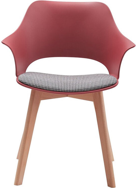 Eetkamerstoel Set van 4 - Meerdere Kleuren - Stoelen - Houten Poten - Moderne Eetkamerstoelen - Scandinavisch Design