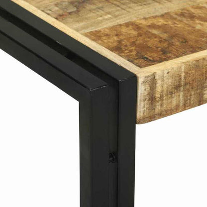 2-Delige Coffee Table Set Massief Ruw Mangowood Removable, Suitable for Indoor Use And Suitable for All Seasons