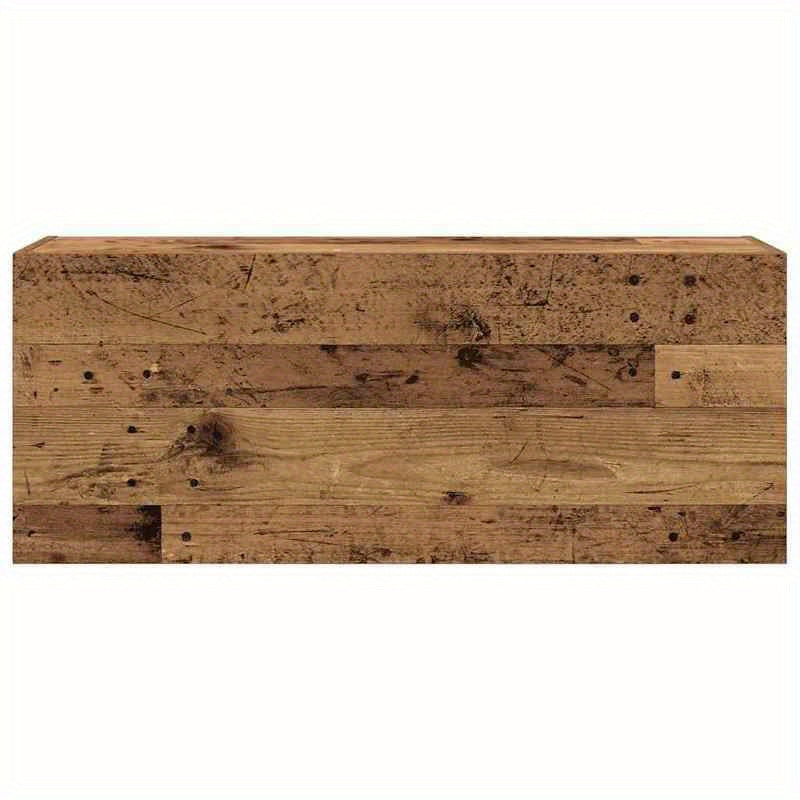 Badkamerkast – Badkamermeubel – Opbergkast – Wandkast – Kast Braun – Ruimtebesparend – Vochtbestendig MDF – Rustieke Houtlook – 100x25x40 cm – Eenvoudige Montage