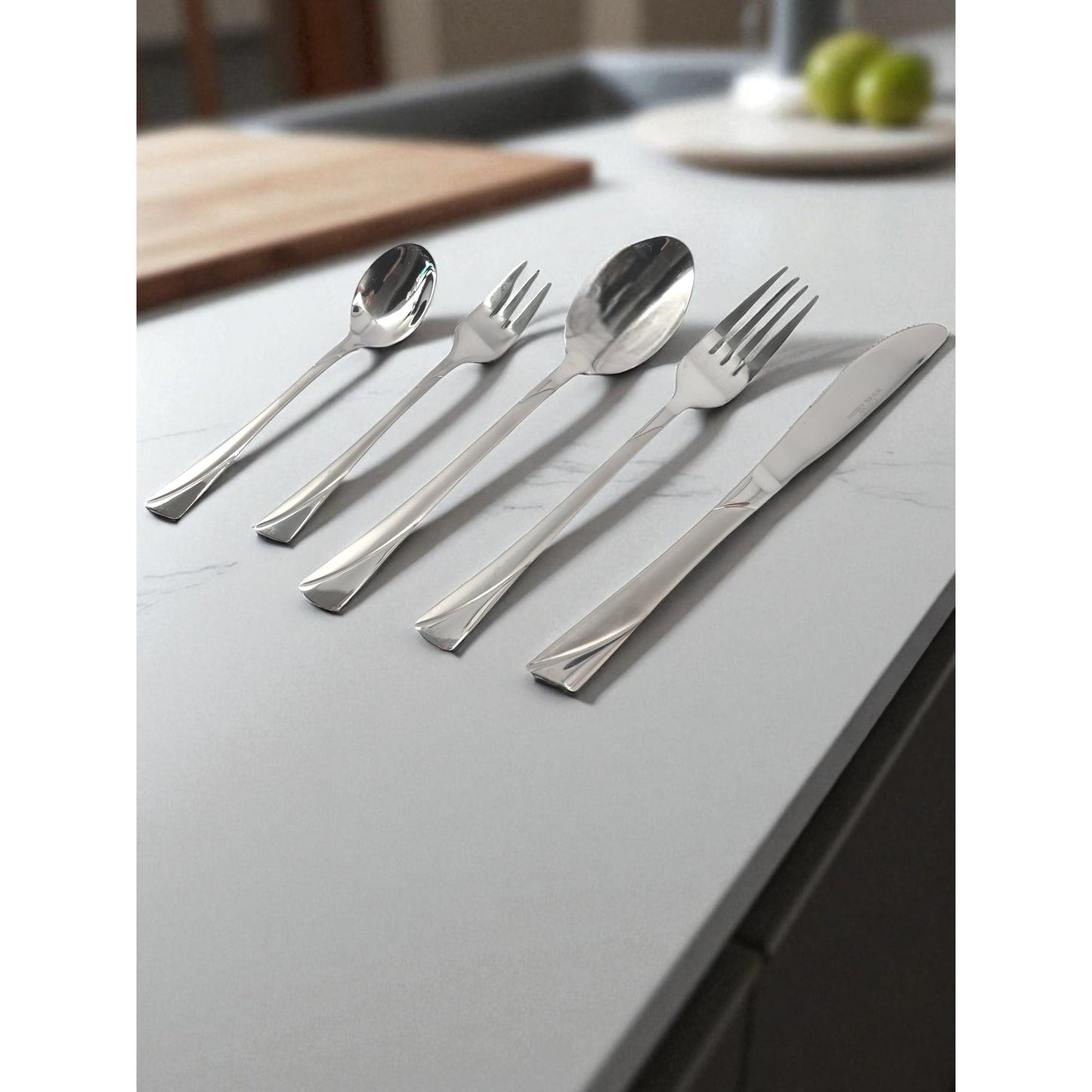 Cutlery Set in Case | 72 Pieces | Serves 12 | Stainless Steel | Forks | Spoons | Knives | SATIN 2232D
