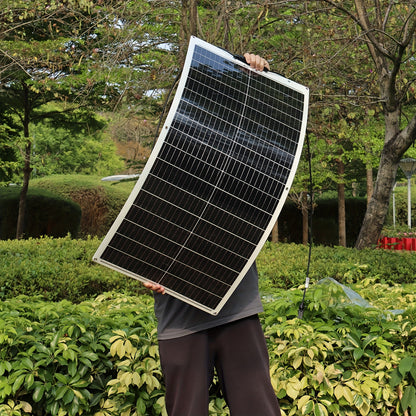 Flexibele Zonnepanelen – Buigbare Zonnecel Panelen – Zonnepaneel Set – Solar Module – 4x 80W 320W Totaal – Monokristallijn – Hoog Rendement – Lichtgewicht – Weerbestendig – 12V/24V Compatible