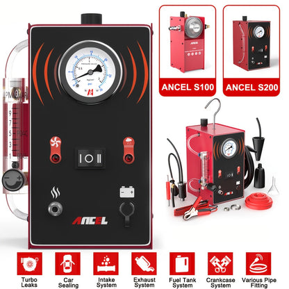 Lekkagedetector – Lektester – Rookmachine – Koppakking Tester – Vacuüm Lekken Opsporen – Compact Metalen Behuizing – Automatische Temperatuurbescherming