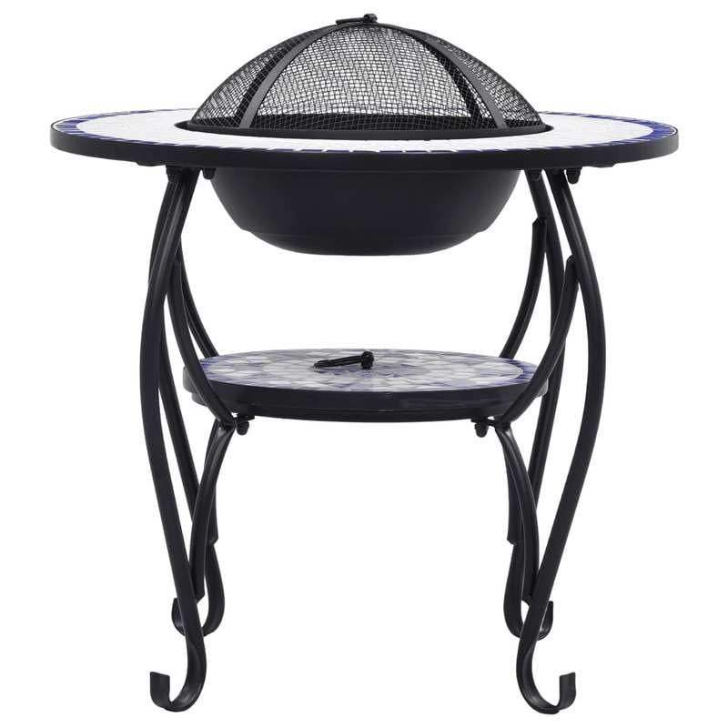 68cm Blue and White Fireplace Table Suitable for Fireplace Side Storage Living Room Decoration Matching Leisure Items Placement, Home Decor, Leisure Item Holder, Decorative Table, Display Stand, Accent Table, Fire Pit Outdoor