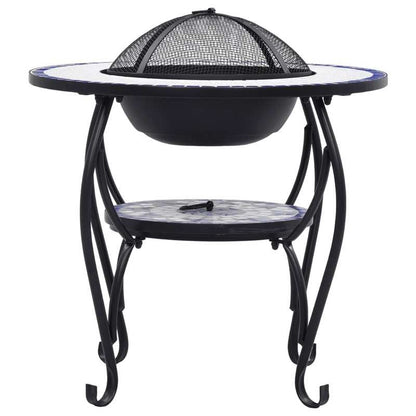 68cm Blue and White Fireplace Table Suitable for Fireplace Side Storage Living Room Decoration Matching Leisure Items Placement, Home Decor, Leisure Item Holder, Decorative Table, Display Stand, Accent Table, Fire Pit Outdoor