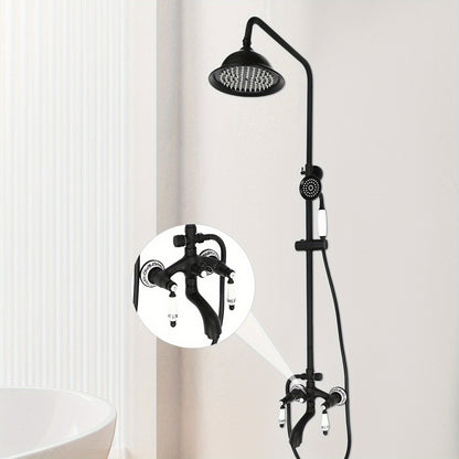 Retro Douche Set – Handdouche – Regen Douche – Thermostaatkraan – Badkamerkraan – RVS – Wandmontage – Verstelbare Temperatuur – Duurzaam Design