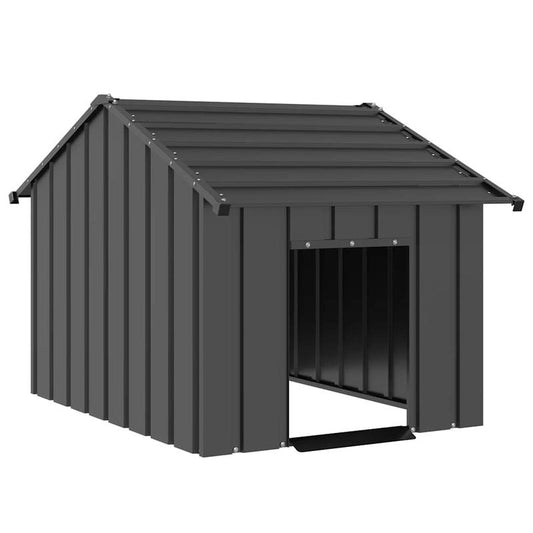 Hondenkooi – Hondenbench – Hondenhok – Hondenren – Buitenkooi – Gegalvaniseerd Staal – Groot 83x130x85 cm – Roestbestendig & Ventilerend - Zwart