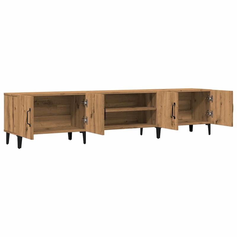Tv-kast – Tv-meubel – Entertainmentmeubel – Multimedia kast – Opbergmeubel – Walnootbruin – Ruimtebesparend Ontwerp – Hoogwaardig Meerlaagshout