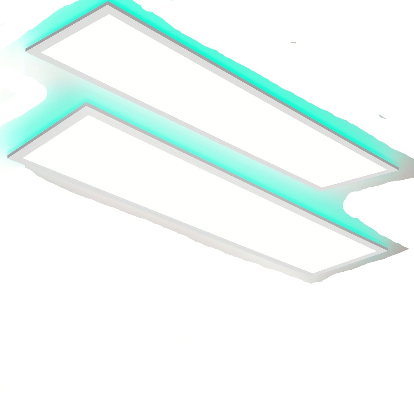 LED Plafondpanelen – LED Plafondlampen – Panelen Verlichting – Plafondverlichting – RGB Plafondlamp – Set Van 2 – 120 cm – Stepless Dimbaar Met Afstandsbediening – Ultra-Dun 40W 3000K-6500K