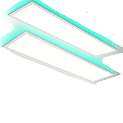 LED Plafondpanelen – LED Plafondlampen – Panelen Verlichting – Plafondverlichting – RGB Plafondlamp – Set Van 2 – 120 cm – Stepless Dimbaar Met Afstandsbediening – Ultra-Dun 40W 3000K-6500K