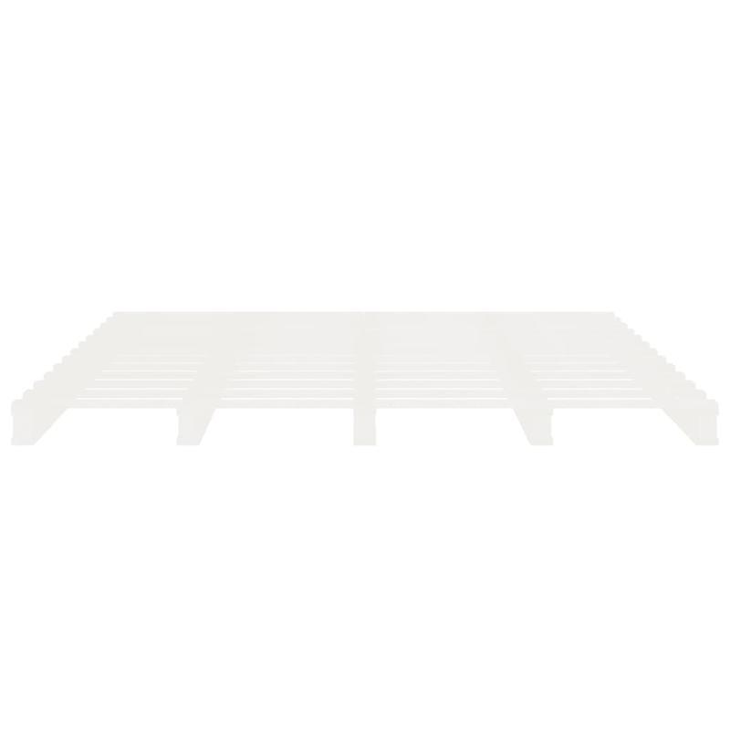 Bedframe – Ledikant – Slaapkamerset – Houten Bed – Grenen Bed – Massief Grenenhout – Wit – 180x200 cm – Stevig & Duurzaam