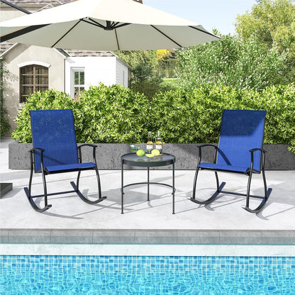 Schommelstoel – Relaxstoel – Fauteuil – Voedingsstoel – Tuinstoel – Hoge Rugleuning – Ademend Scheurvast Stof