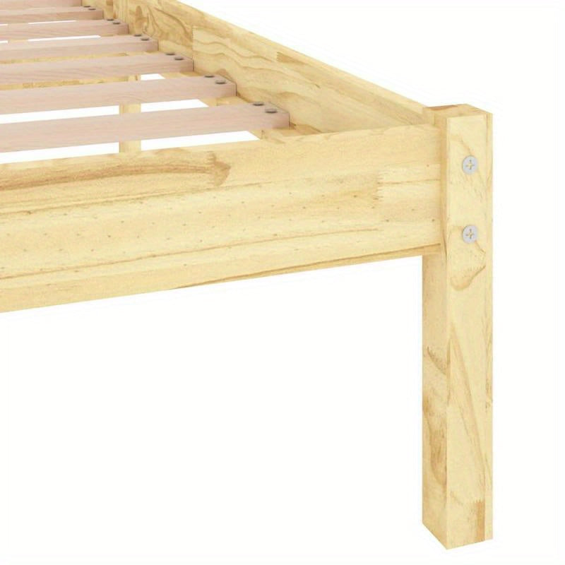 Eenpersoonsbed – Bedframe – Small Double Bed – Opbergbed – Bed Met Laden – 120x190 cm – Stevige Structuur – Eenvoudig Montage – Bruin