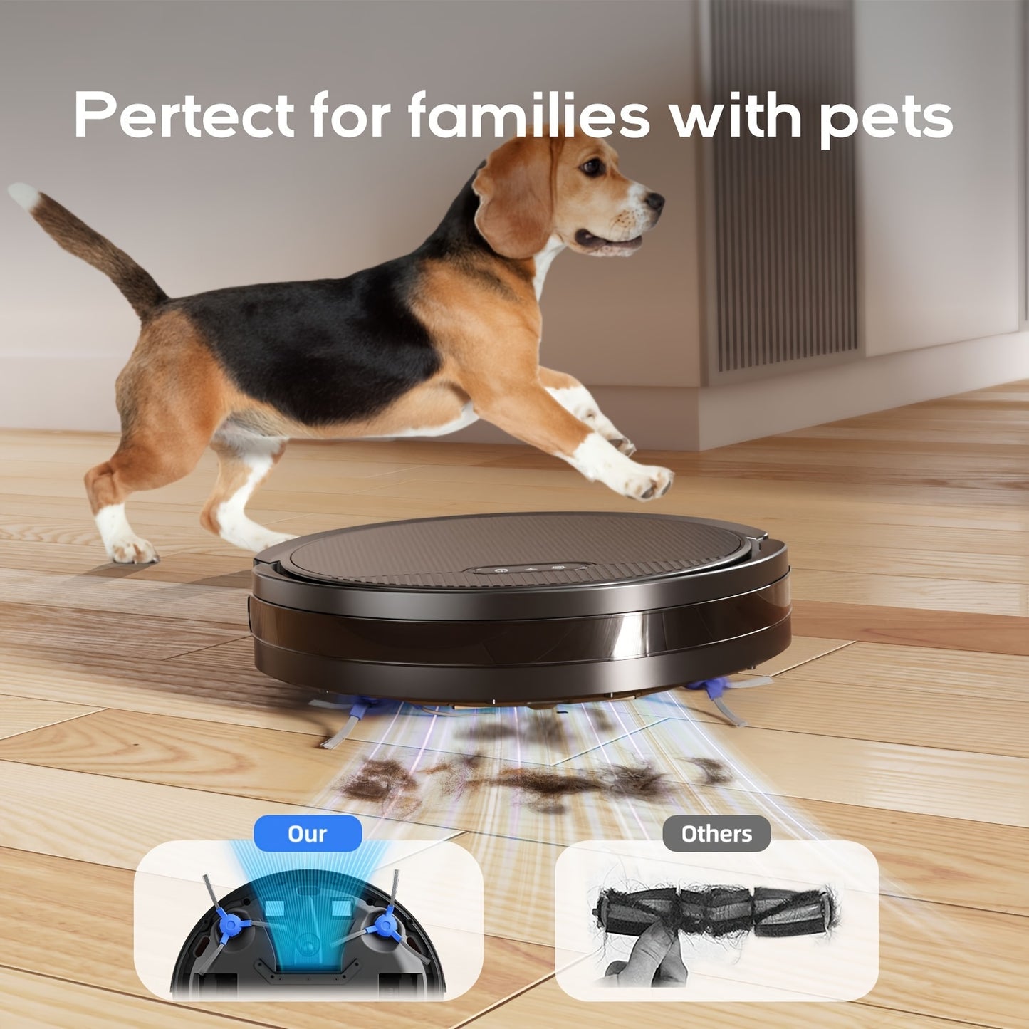 Robotic Vacuum Cleaner, Automatic Self-Charging, Robot Vacuum 4000Pa Powerful Suction, 120 Mins Runtime, Wi-Fi/App/Alexa Control, For Pet Hair, Hard Floor And Low-Pile Carpet.