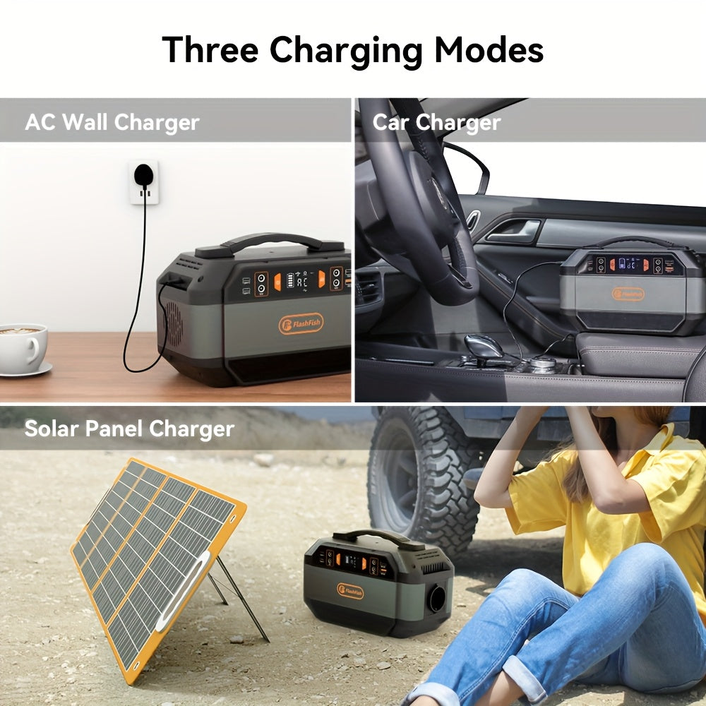Draagbare Powerstation – Mobiele Generator – Noodstroomvoorziening – Energiecentrale – Outdoor Accu – 288,6 Wh Capaciteit – Pure Sinusgolf Uitgang