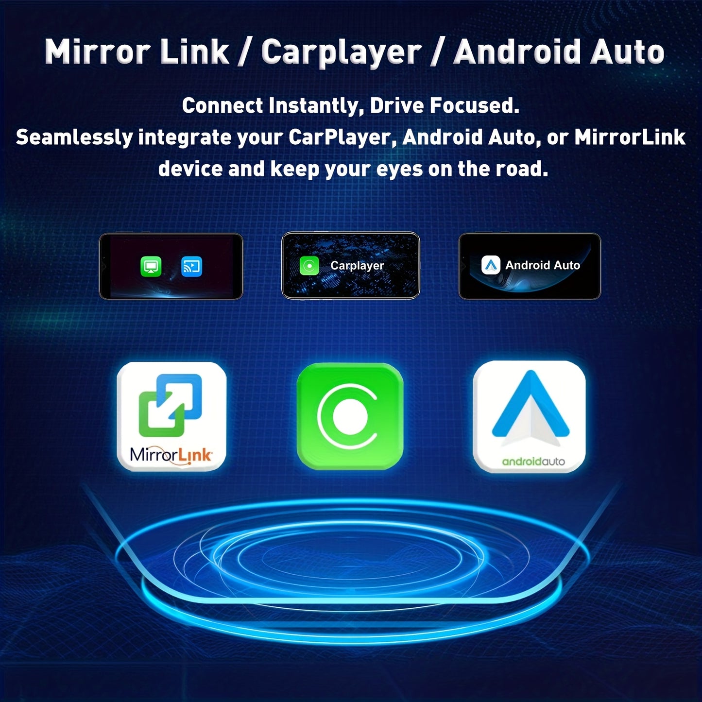 Android Autoradio – Multimedia Systeem – Auto Stereo – Touchscreen Radio – DAB+ Radio – 10,1 Inch IPS Scherm – Android 15 Systeem met Wireless CarPlay