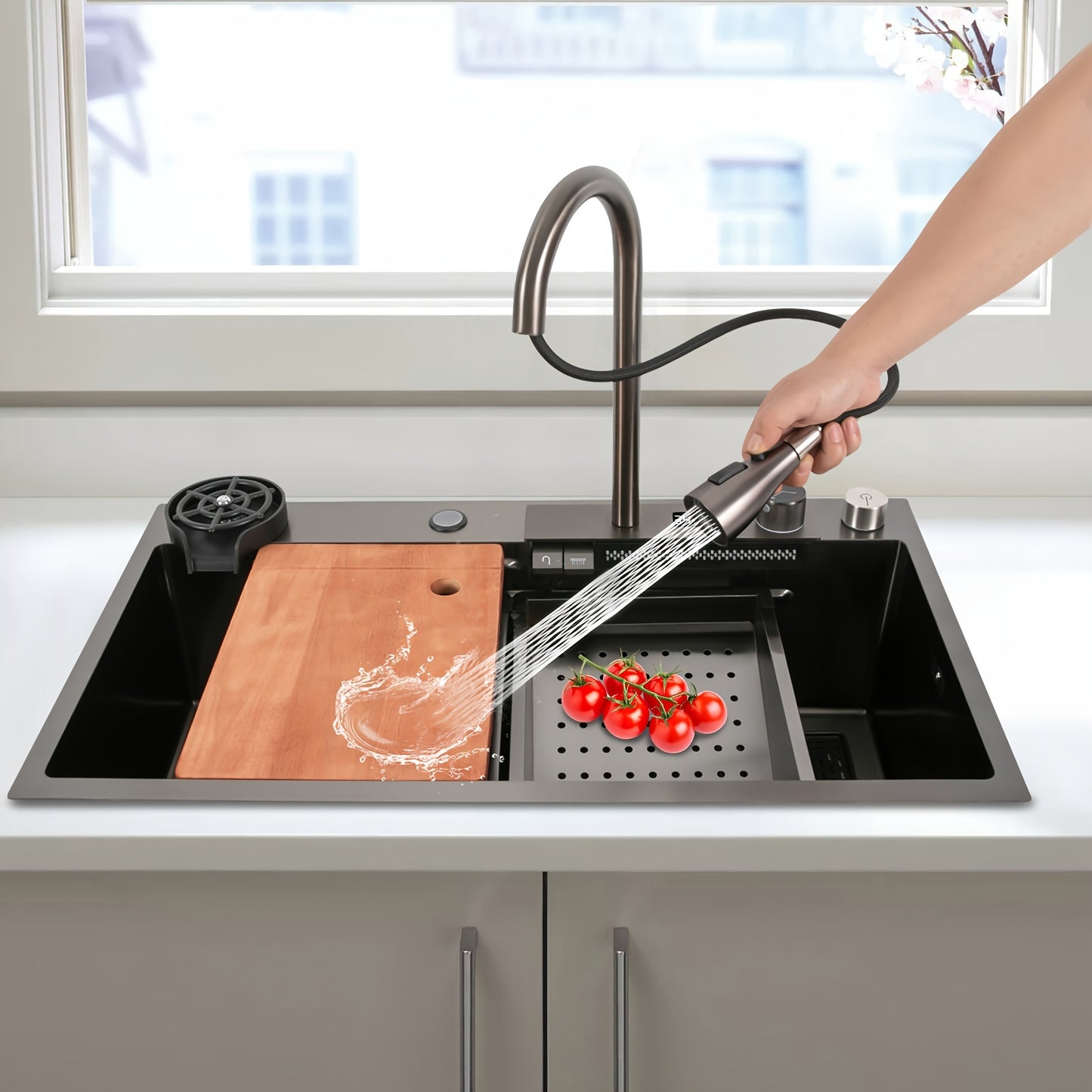 Stainless Steel Sink, For Manual Washing And Cleaning Of Food, Fruits, And Vegetables, For Kitchens Homes, Bathrooms, Farms, Backyards, Garages, Laundries