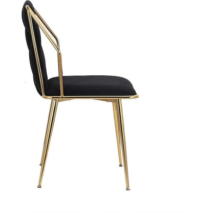 Eetkamerstoelen – Stoelen – Kuipstoelen – Keukenstoelen – Meubels – Gestoffeerd – Metalen Onderstel – Fluwelen Bekleding – Max Draagvermogen 150 kg