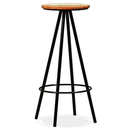 Bar stool 2pcs of solid old wood, Dining Room Furniture, Pub Stools, Modern Stool, Contemporary Seating, Fabric Upholstery Stool, Backrest Stool