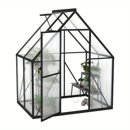 Kweekkas – Tuinkas – Broeikas – Foliekas – Mini Serre – Aluminium Frame – Verstelbare Ventilatie – 182,88x121,92 cm