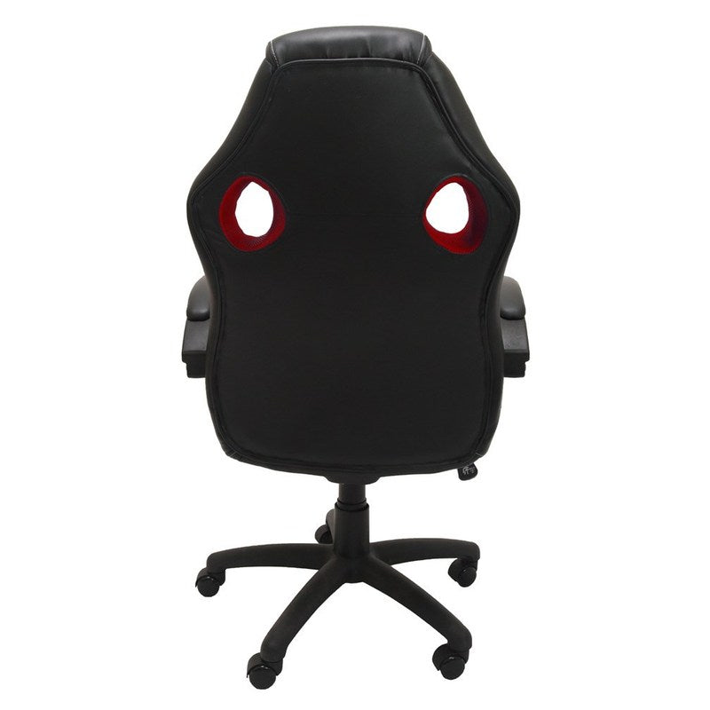 Draaistoel – Bureaustoel – Gamestoel – Werkstoel – Kantoorstoel – Ergonomisch Design – Verstelbare Rugleuning Tot 180° – Rood-Zwarte Kleur