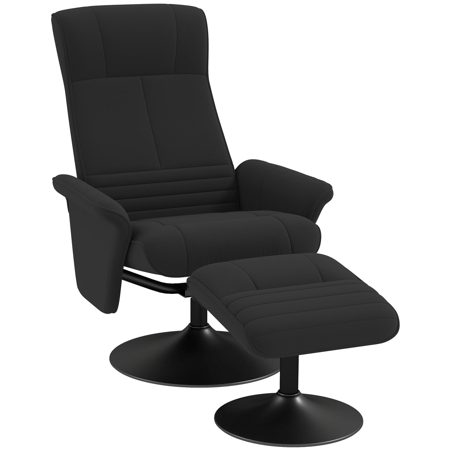 Tv-stoel – Relaxfauteuil – Draaifauteuil – Ligstoel – Lounge stoel – Microvezel Zitting – Draaibaar Met Rugleuning Tot 135° – Draagvermogen 150 kg
