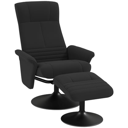 Tv-stoel – Relaxfauteuil – Draaifauteuil – Ligstoel – Lounge stoel – Microvezel Zitting – Draaibaar Met Rugleuning Tot 135° – Draagvermogen 150 kg