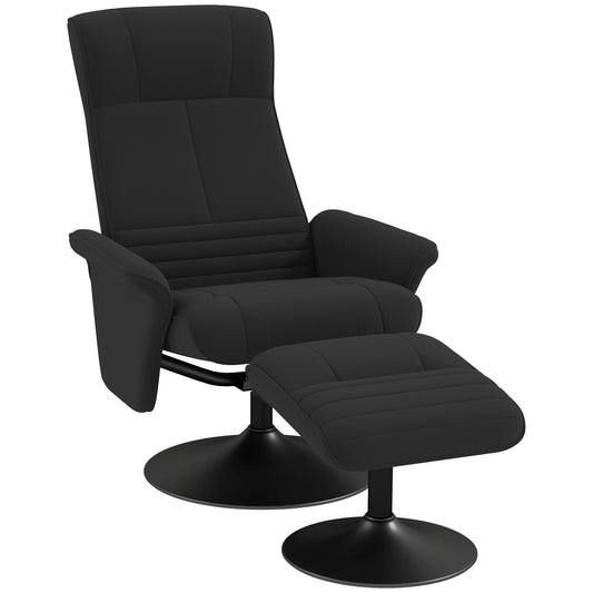 Tv-stoel – Relaxfauteuil – Draaifauteuil – Ligstoel – Lounge stoel – Microvezel Zitting – Draaibaar Met Rugleuning Tot 135° – Draagvermogen 150 kg
