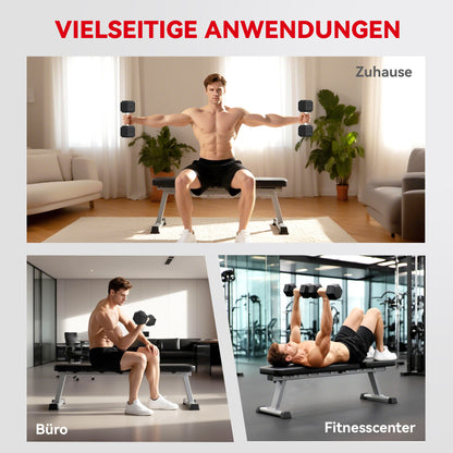 Kettlebell – Dumbbell – Halter – Gewichten – Gietijzer – 2x20 kg – Knurling Grip – Duurzaam