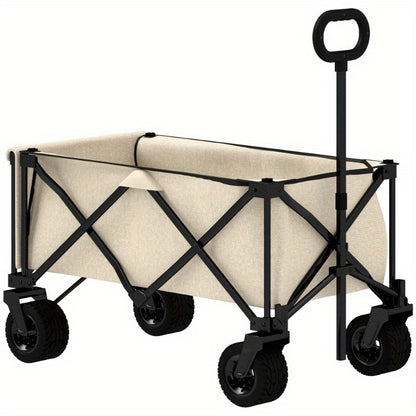 Tuinkar – Opvouwbare Kar – Bolderkar – Transportkar – Tuinwagen – 138 Liter Inhoud – Draagvermogen 100 kg
