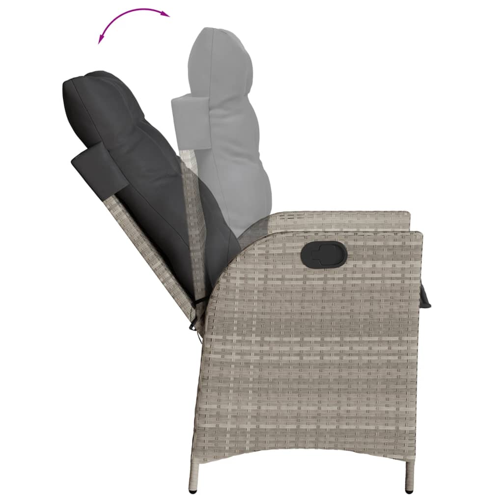 Loungebank – Tuinbank – Loungeset – Tuinmeubel – Balkonbank – 8 Persoons – Weerbestendig PE-Rattan – Verstelbare Rugleuningen