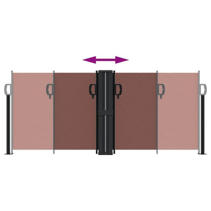 Retractable Windshield 100x600cm (38.5x20in) - Removable Temporary Outdoor Blackout Curtain with Red Accents, 81- Light Blocking, Durable Fabric for Patio, Balcony, Garden & Poolside Protection, Patio Privacy, Stylish Window