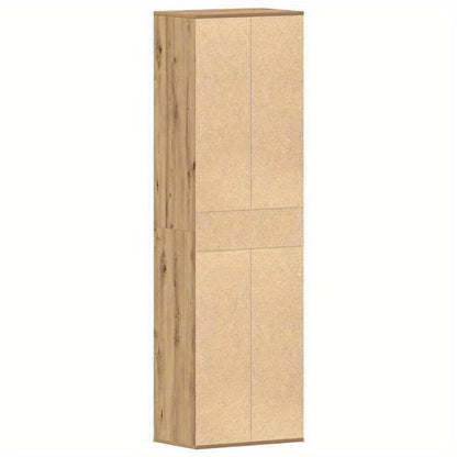 Schoenenkast – Schoenenmeubel – Schoenenrek – Schoenenopberger – Schoenenkastje – Massief Hout – Veelzijdige Compartimenten – Klassiek Design – 54x34x183 cm – Duurzaam Metalen Details