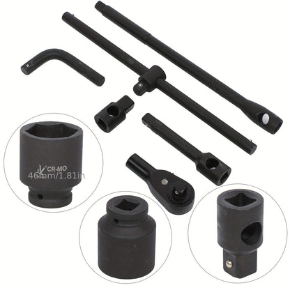 Dopsleutelset – Doppenset – Ratelsleutel – Gereedschapset – Sleutelset – 26-delig – Chrome Vanadium Staal – 3/4" & 1" Aandrijving 21-65mm